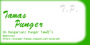 tamas punger business card